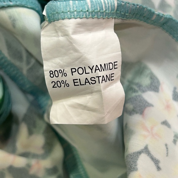 Coco Cabana Teen Girls Tropical One Piece Full Coverage Long Sleeve Swim Suit M - Picture 8 of 8